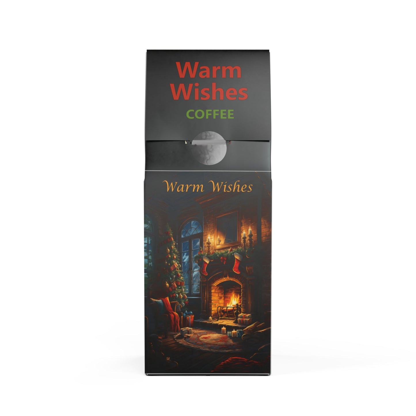 Warm Wishes Coffee Blend 12 oz Medium-Dark Roast with Christmas Card Cut-outs