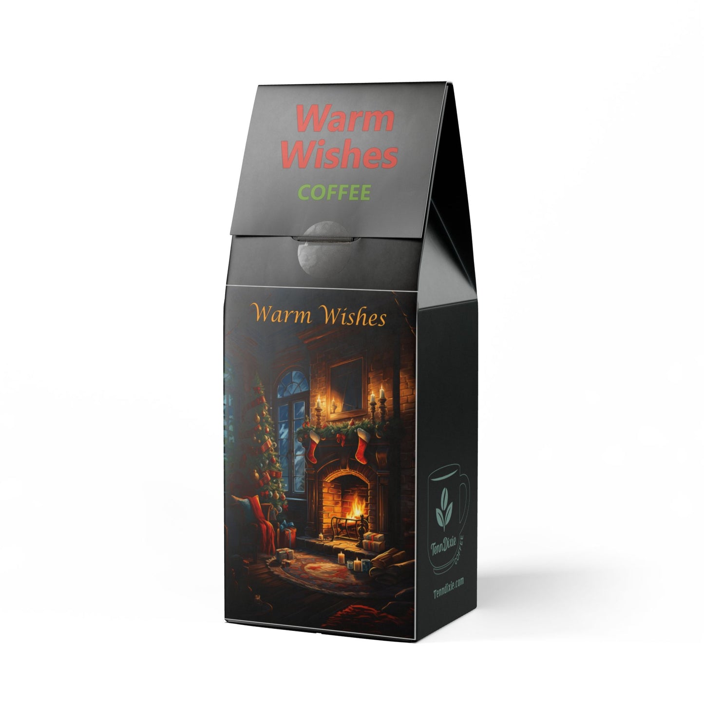 Warm Wishes Coffee Blend 12 oz Medium-Dark Roast with Christmas Card Cut-outs
