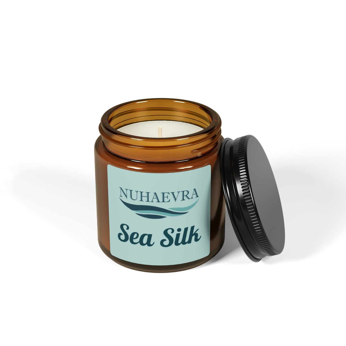 Nuhaevra Sea Silk Soy Candle - White Sage and Lavender for Relaxation and Calm