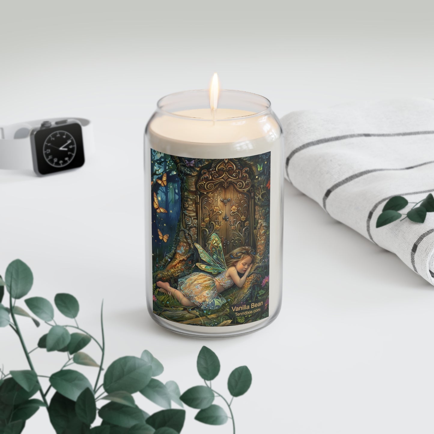Sleeping Fairy Candle | Fantasy Collection | 13.75 oz Reusable Glass | Choice of Scents
