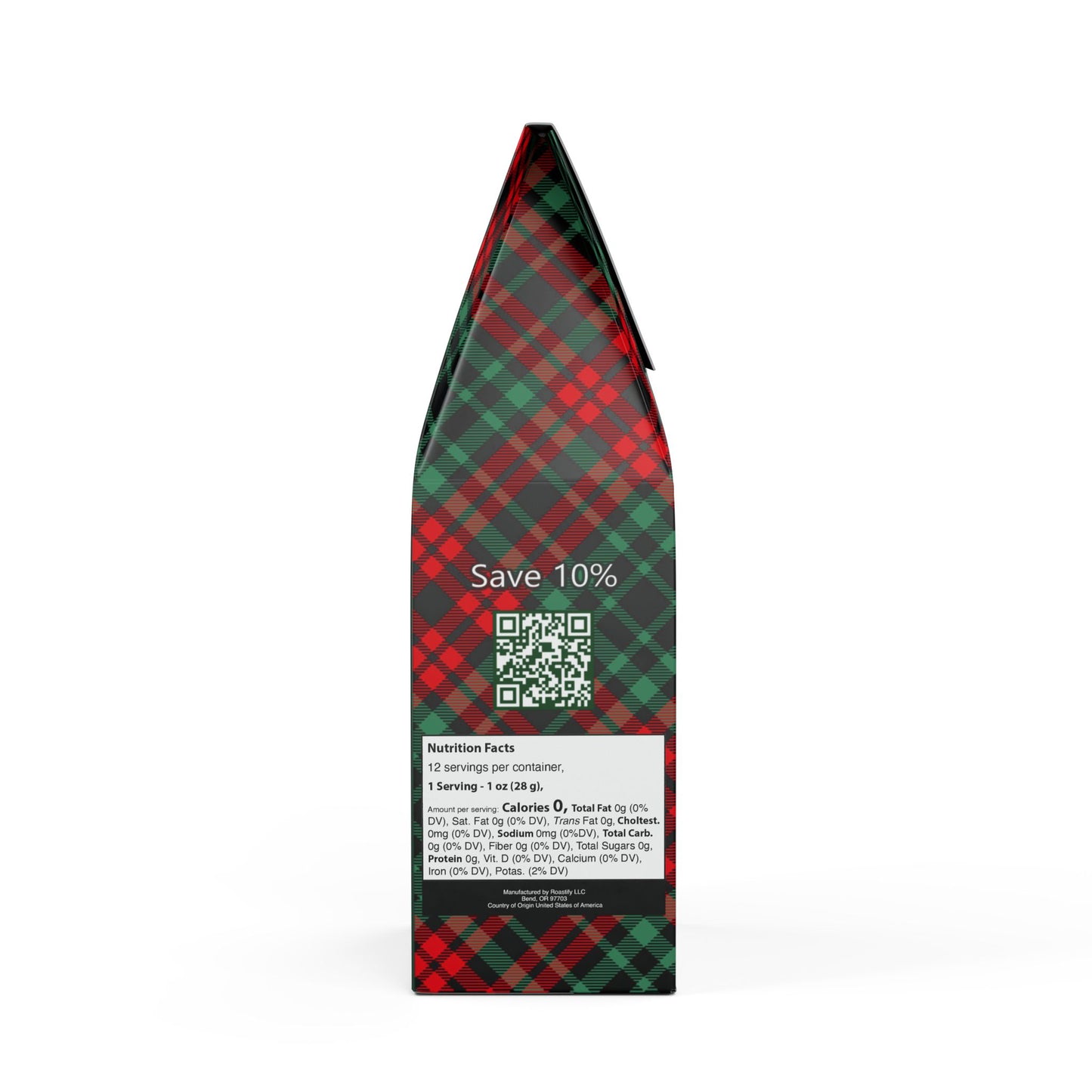 Holiday Festive Coffee – Light Roast (12oz) – Christmas Wreath Card Cut-Out