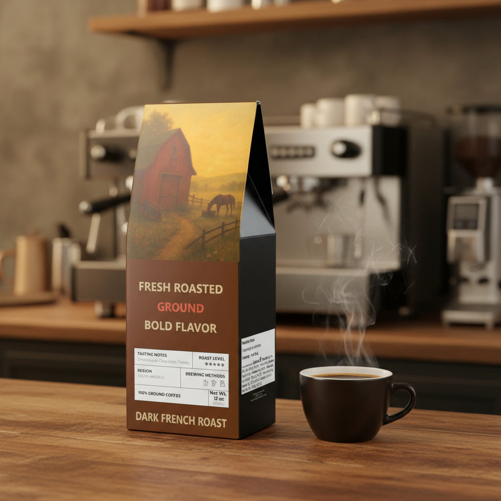 Dixie Morning Reflections (Dark French Roast) Great Cut-out Design, Card Collecting