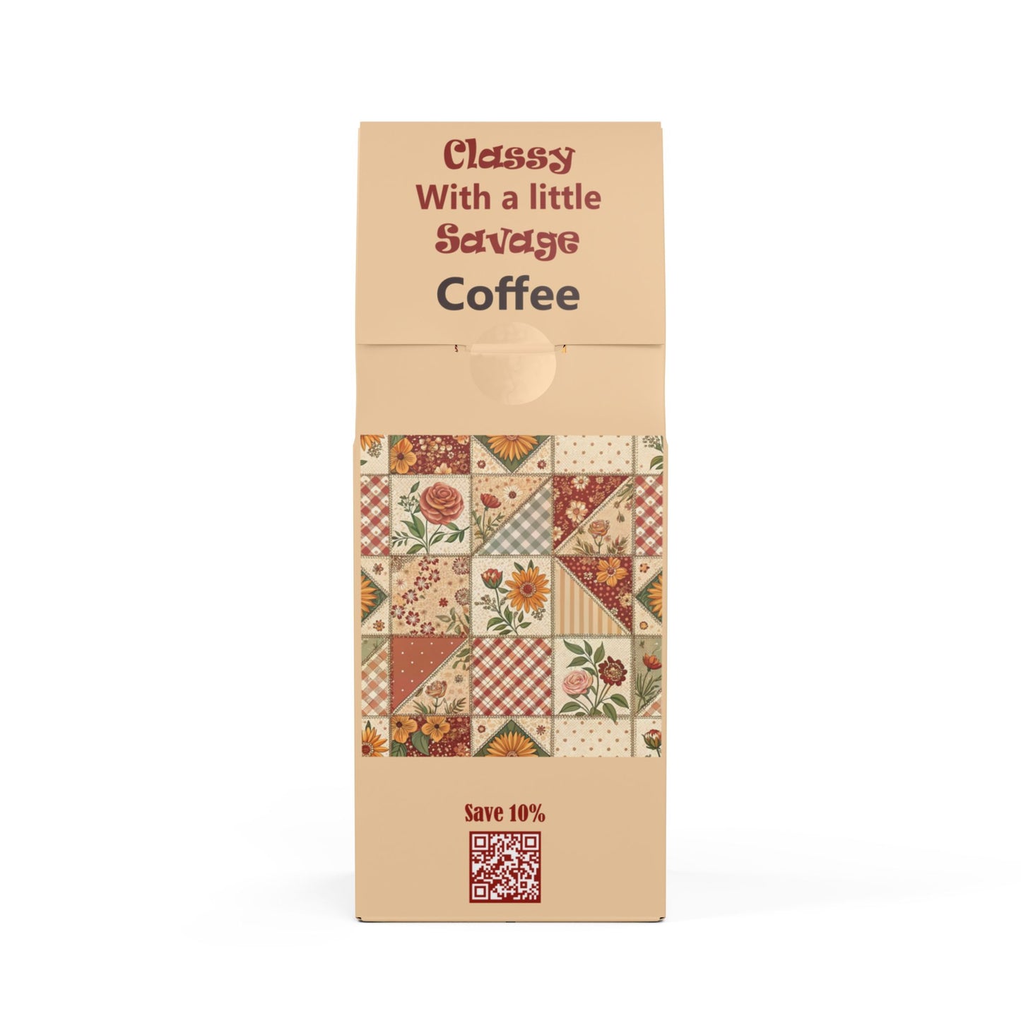 Country Home Medium Roast Coffee • Crafter's Collectible Design • 12oz • Whole Bean or Ground