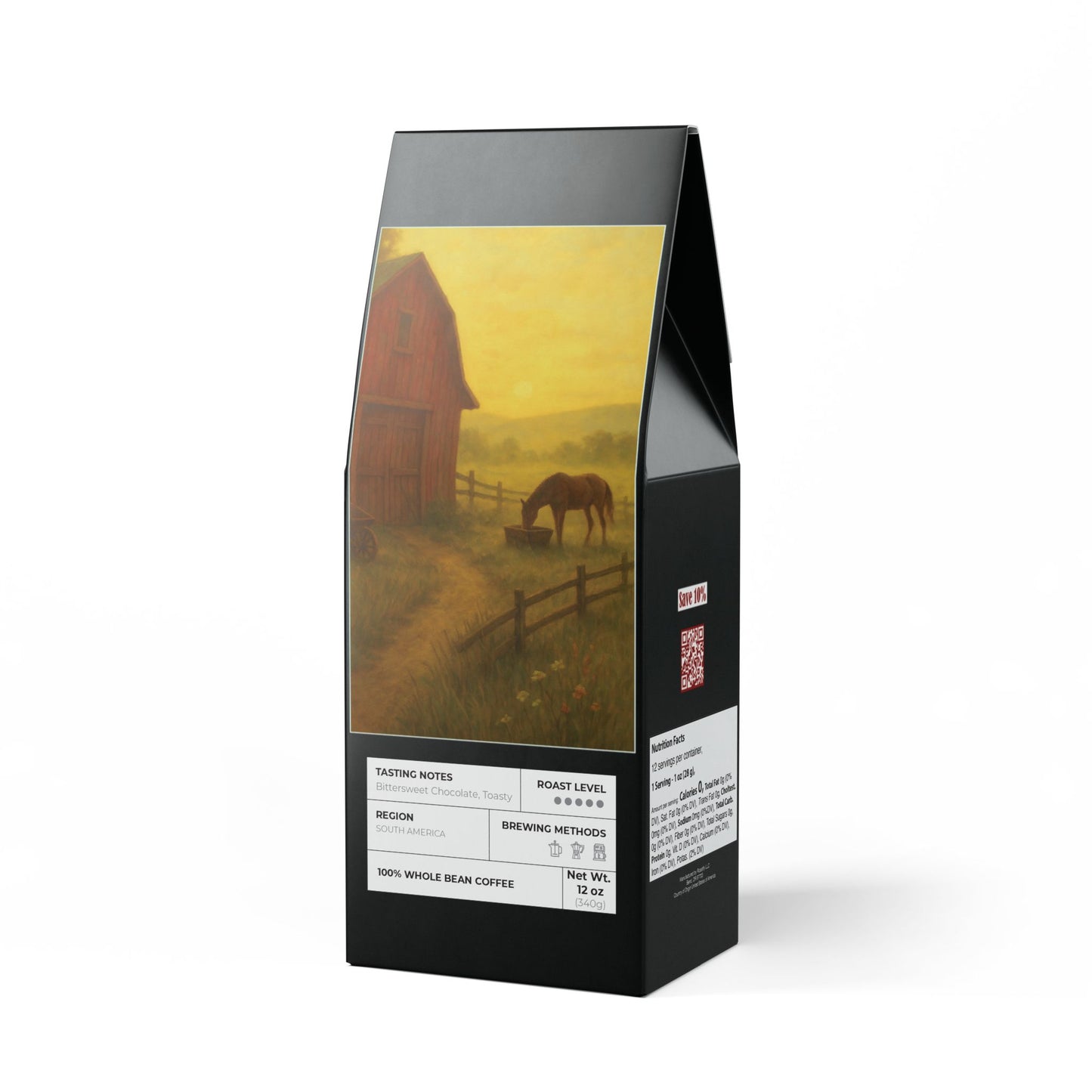 Dixie Morning Reflections (Dark French Roast) Great Cut-out Design, Card Collecting