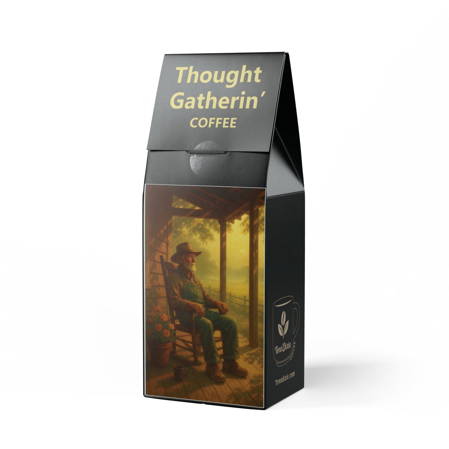 Dixie Morning Reflections (Dark French Roast) Great Cut-out Design, Card Collecting