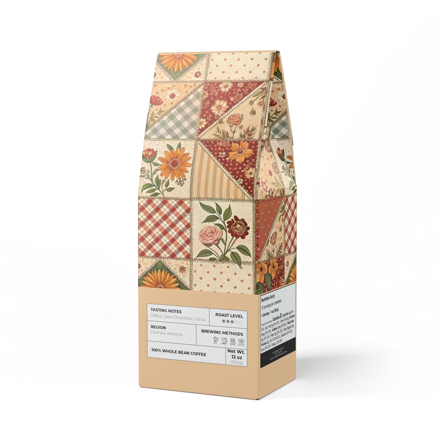 Country Home Medium Roast Coffee • Crafter's Collectible Design • 12oz • Whole Bean or Ground
