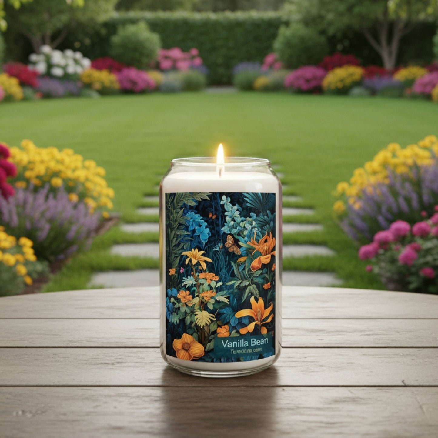 Botanical Candle | Choose Vanilla Bean, Comfort Spice, or Sea Breeze | Reusable Glass - 13.75oz
